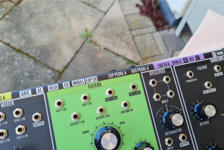 In-Out-Aufkleber für Moog® Matriarch™ COLORS
