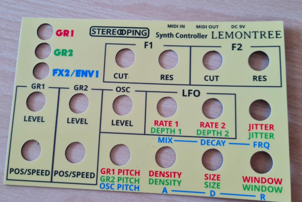 Magnet Faceplate - Lemondrop Einzelstück